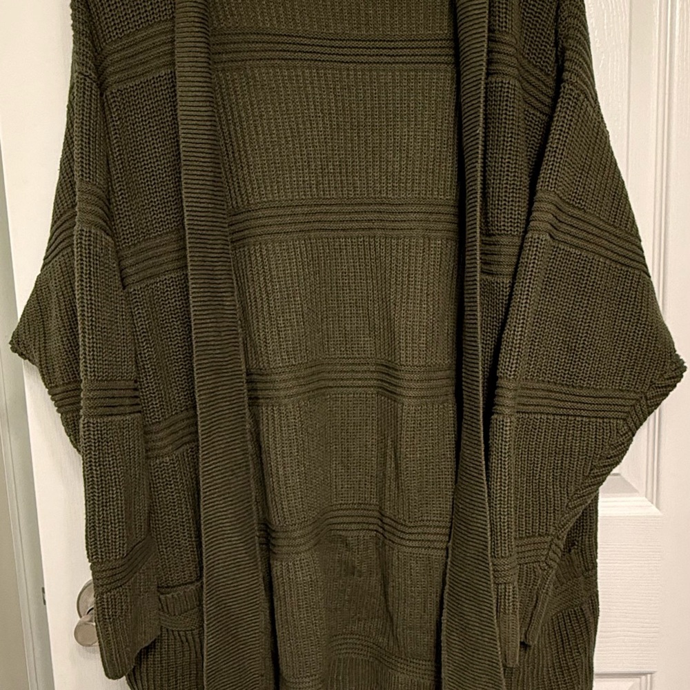 Express Women's Olive Cardigan Sweater